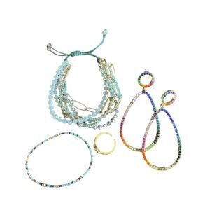Colorful Beaded Jewelry Set